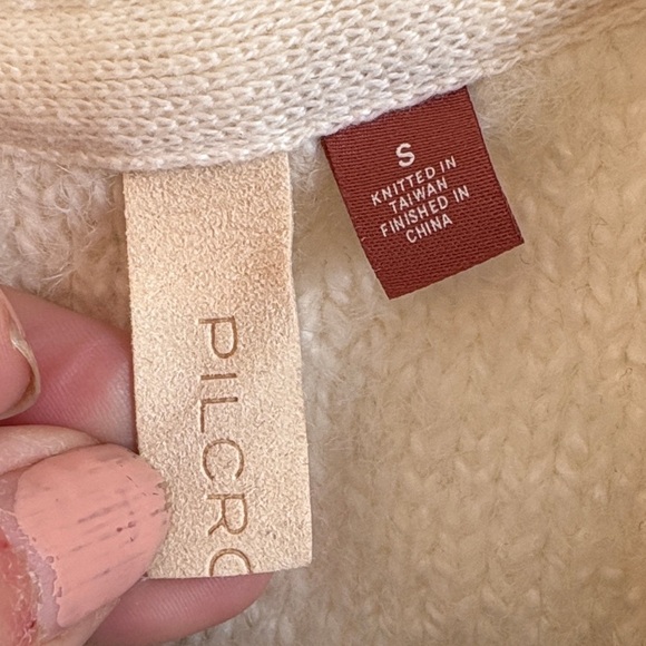 Pilcro Anthropology Cream Knit Long Cardigan, S - Picture 2 of 4